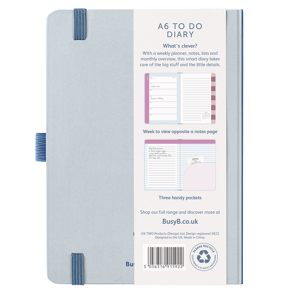 Busy B 2026 Diary - To Do A6 - Graphic