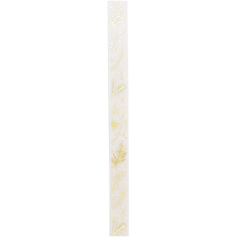 Paper Poetry Washi Tape - Nostalgic Christmas Branches White & Gold