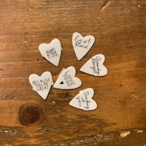 Rader Ornament - Porcelain Hearts