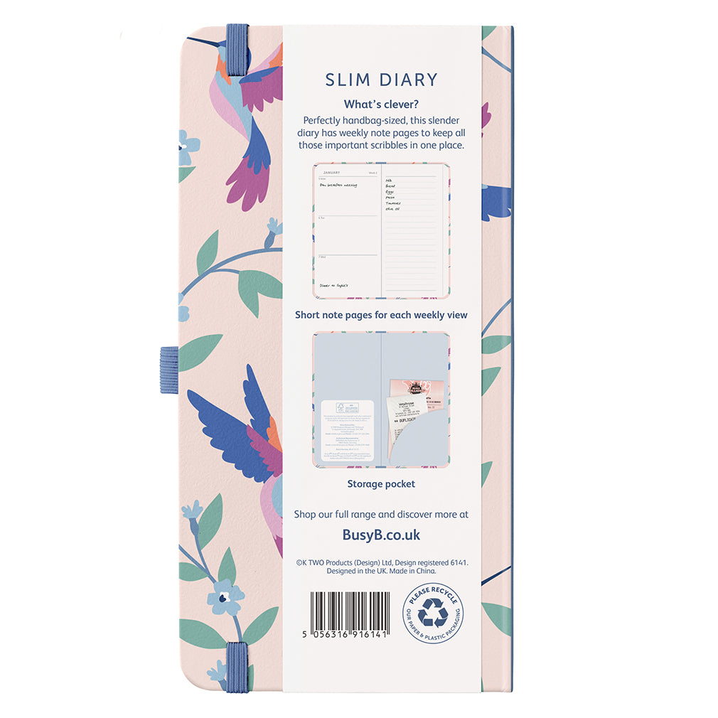 Busy B 2026 Diary - Slim Birds