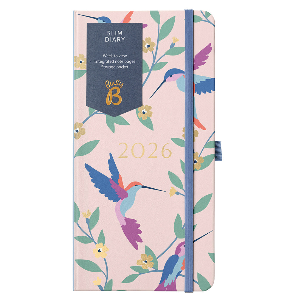 Busy B 2026 Diary - Slim Birds