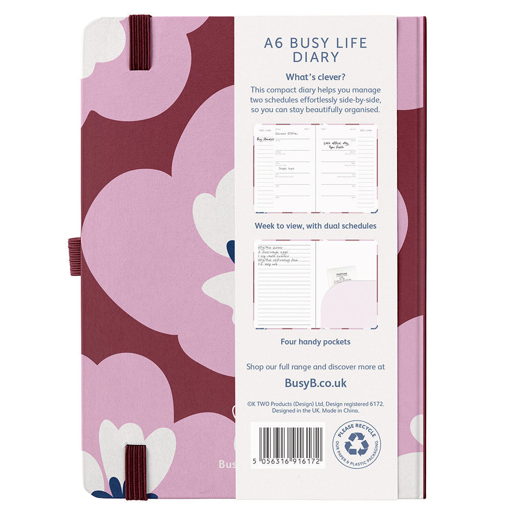 Busy B 2026 Diary - Busy Life A6 Floral