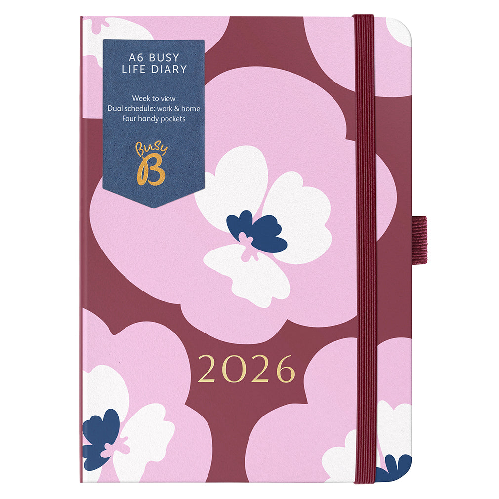 Busy B 2026 Diary - Busy Life A6 Floral