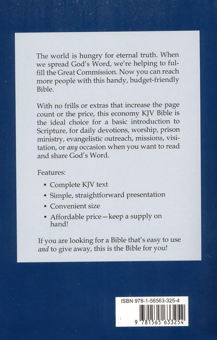 KJV Bible - Economy Navy