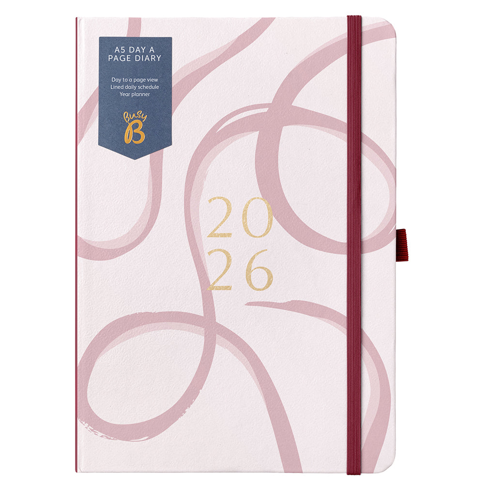 Busy B 2026 Diary - Day a Page A5
