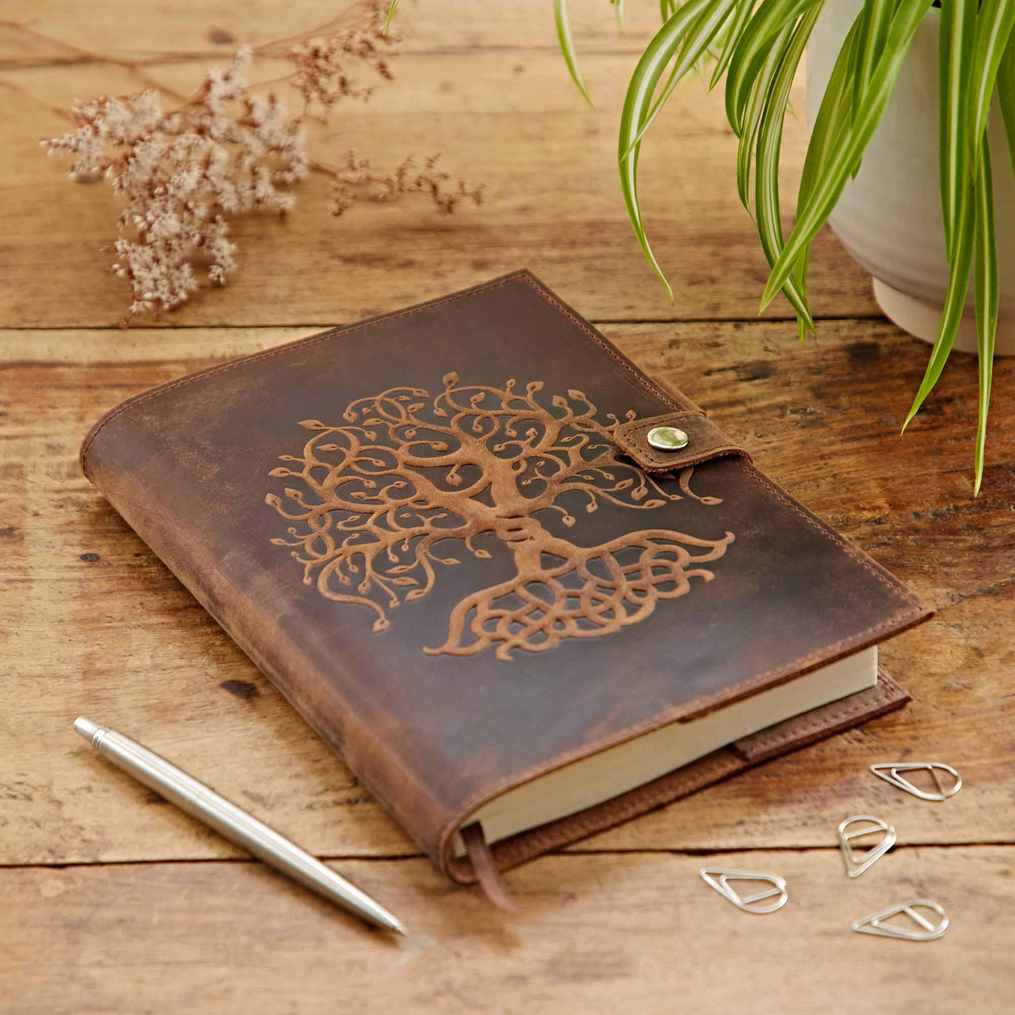 Paper High Journal - Refillable Buffalo Leather - Tree of Life