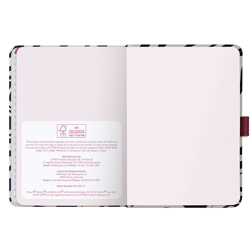 Busy B 2026 Diary - To Do A6 - Marble Fabric