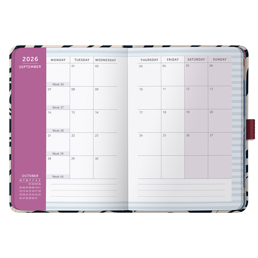 Busy B 2026 Diary - To Do A6 - Marble Fabric