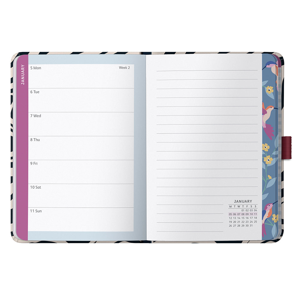 Busy B 2026 Diary - To Do A6 - Marble Fabric