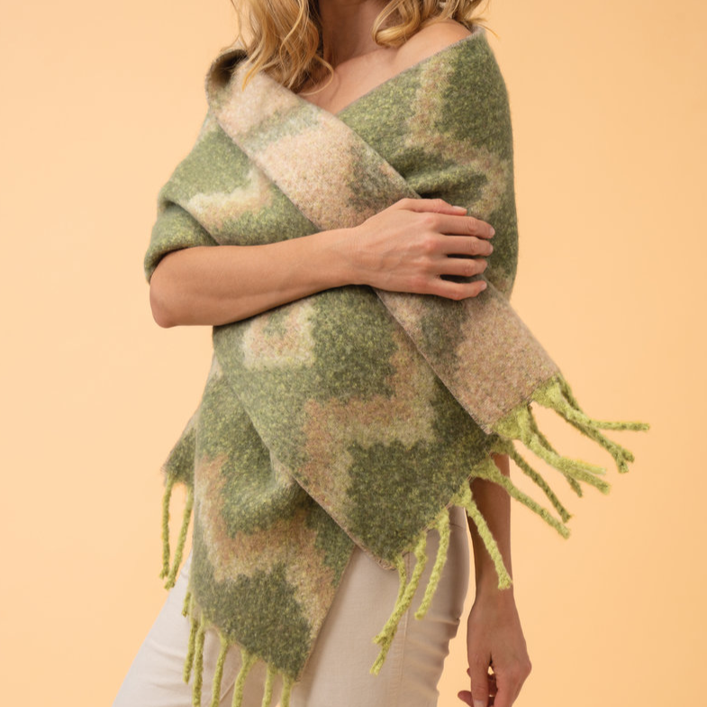 Powder Scarf - Melia Cosy Scarf - Olive