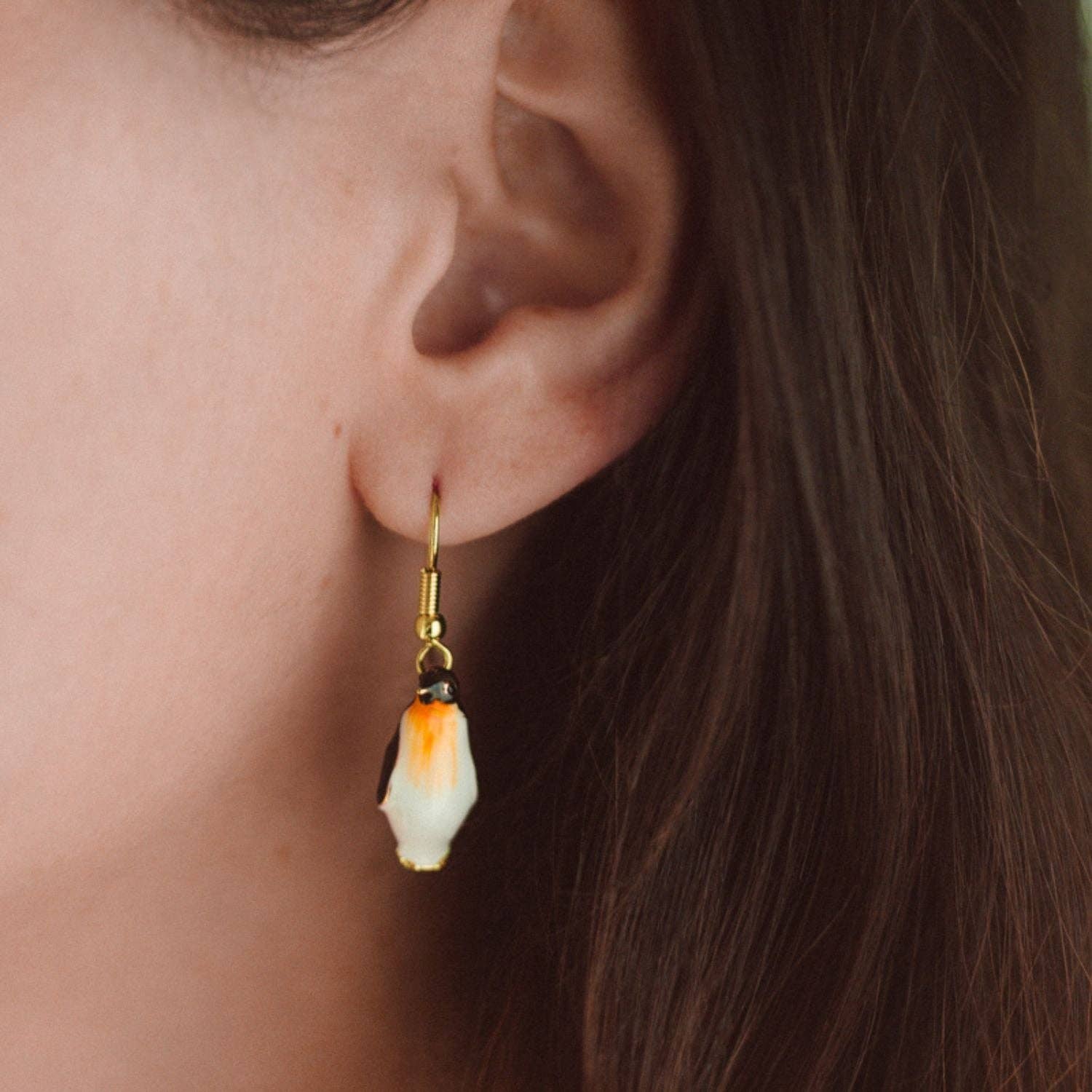 Bill Skinner Earrings - Christmas Penguin Drop