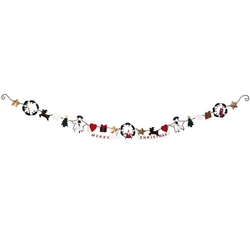 G-Bork Handmade Tin Christmas Garland