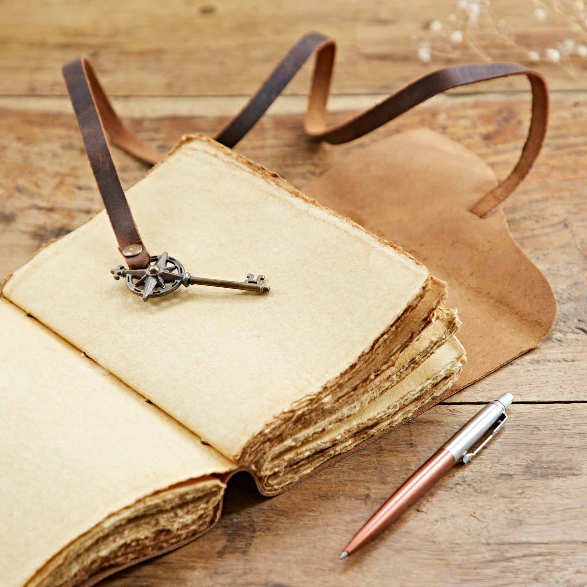Paper High Journal - Buffalo Leather - Key