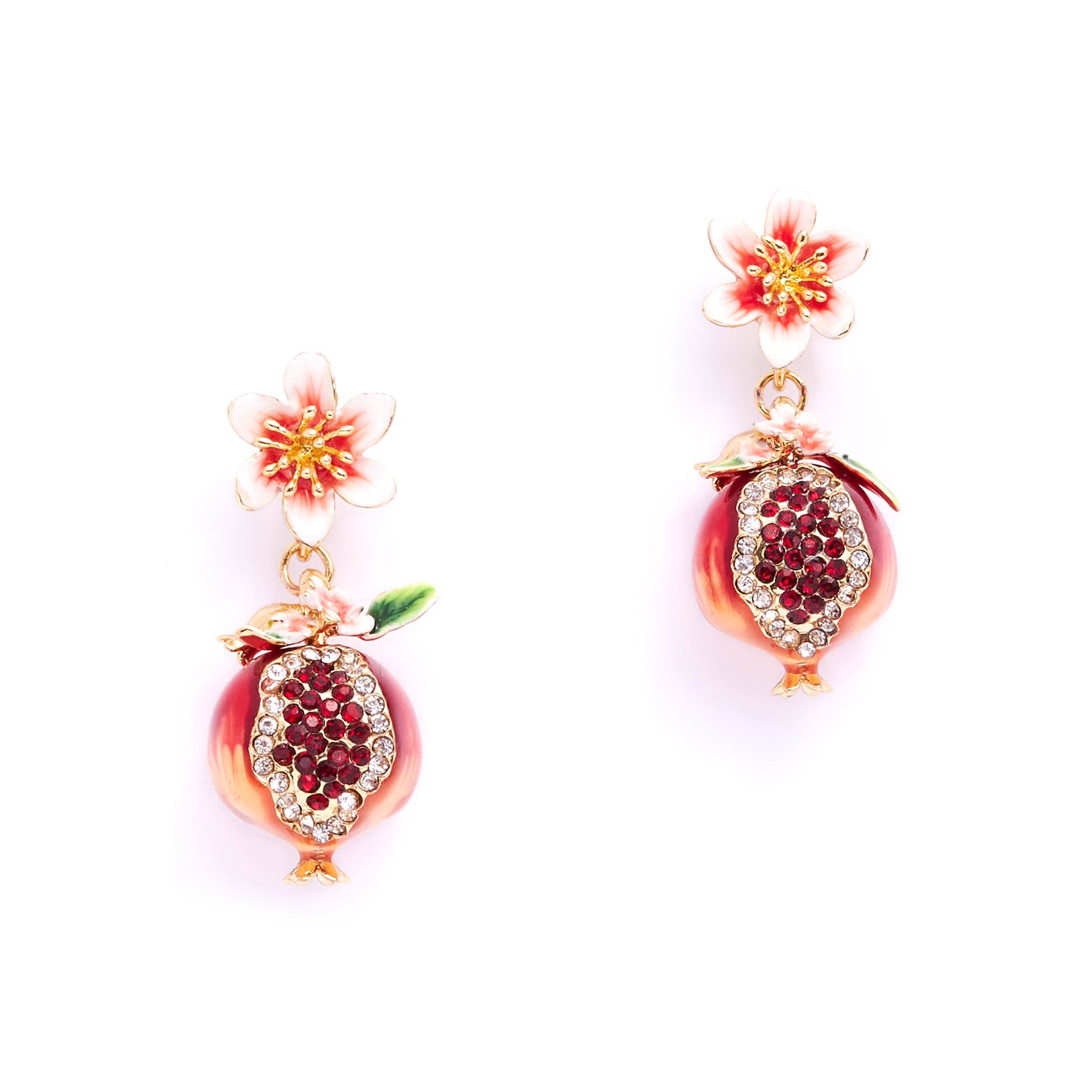 Bill Skinner Earrings - Pomegranate Drop