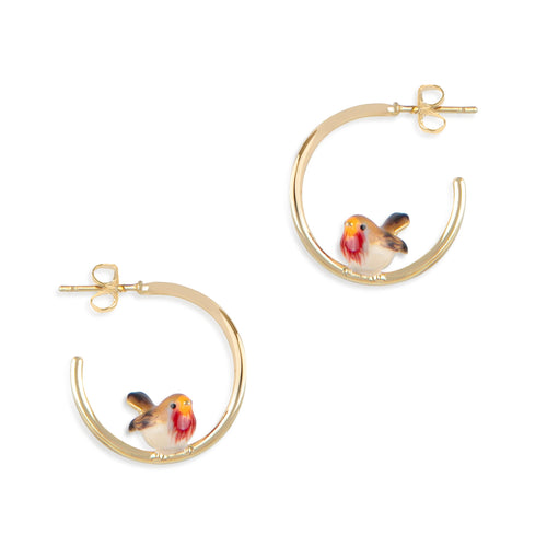 Bill Skinner Earrings - Robin Hoop