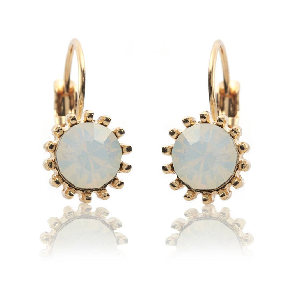 Lovett Earrings - French Clip Swarovski