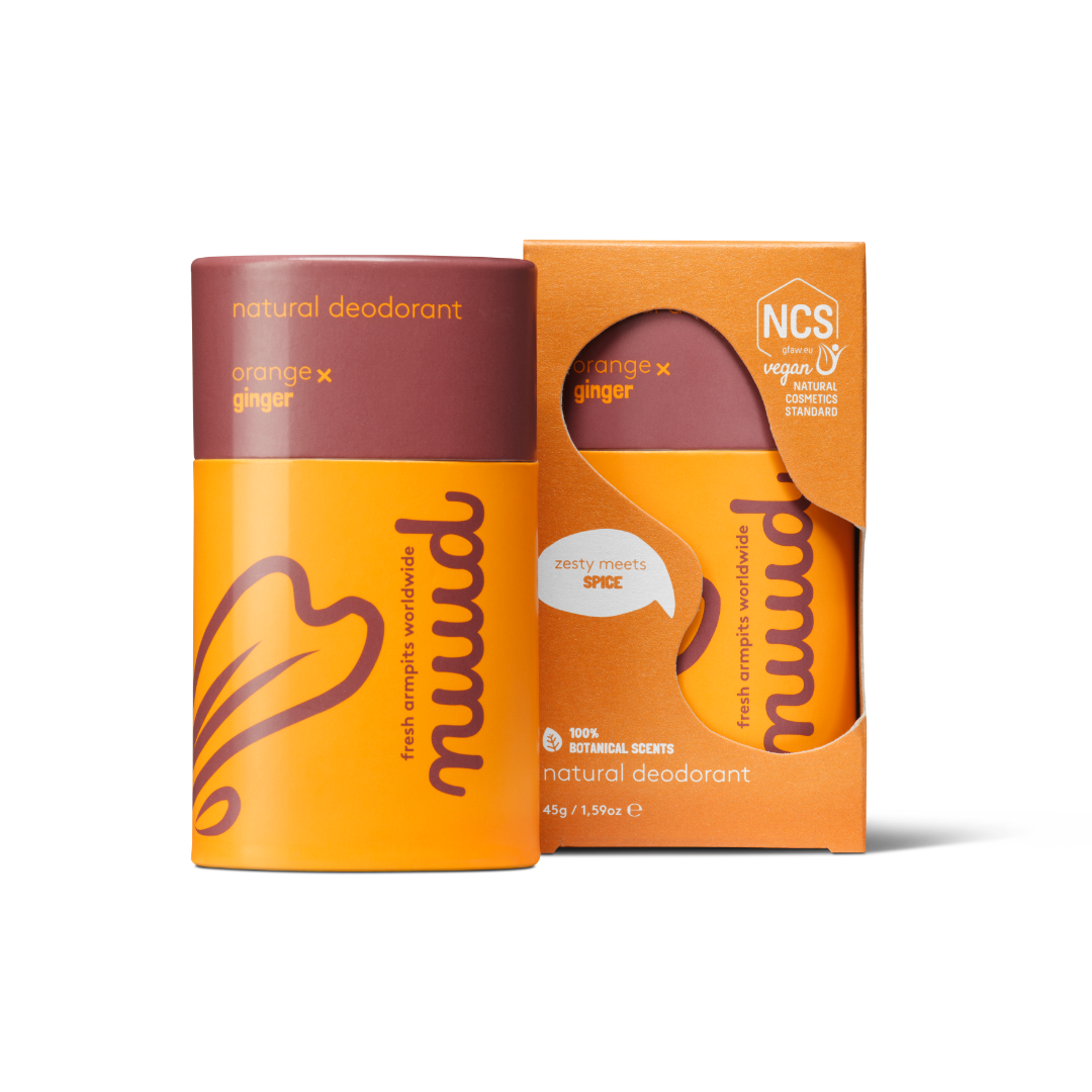 Nuud Natural Deodorant - Orange x Ginger Stick