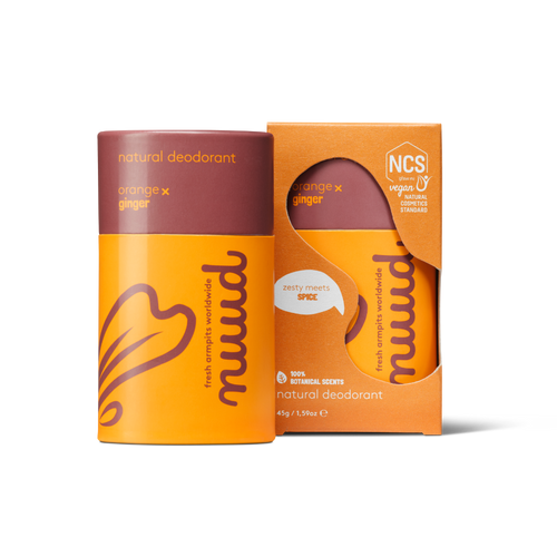 Nuud Natural Deodorant - Orange x Ginger Stick