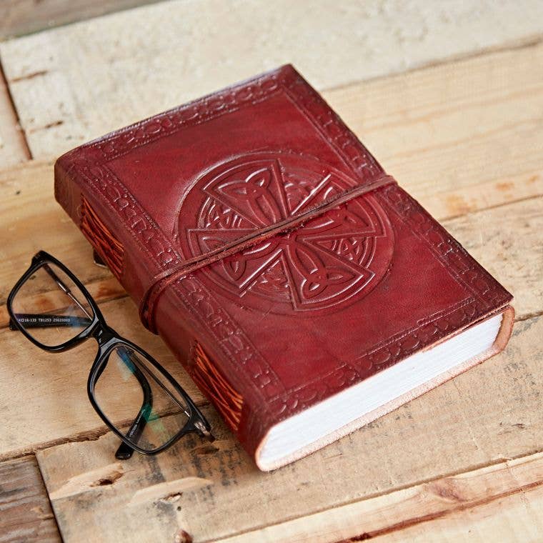 Paper High Journal - Leather Celtic Circular Cross
