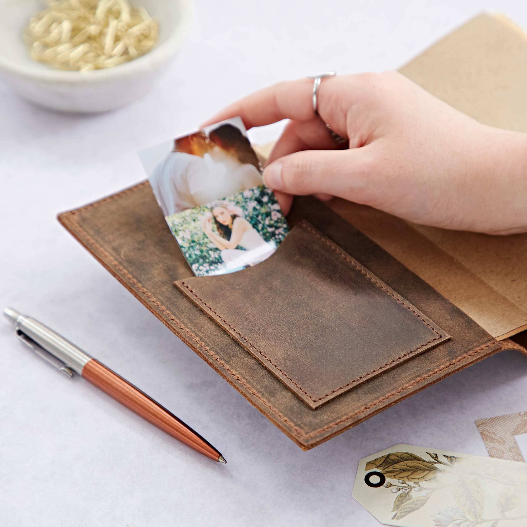 Paper High Journal - Buffalo Leather - Compass