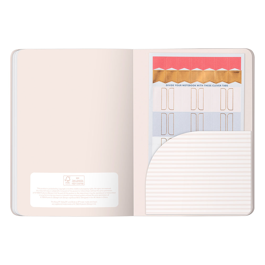 Busy B Notebook - A5 Multi Stripe