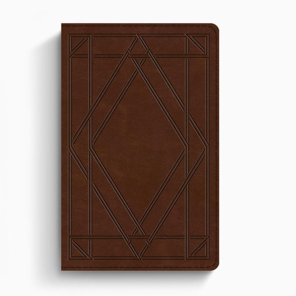 ESV - Ultrathin Bible - TruTone, Chestnut, Wood Panel