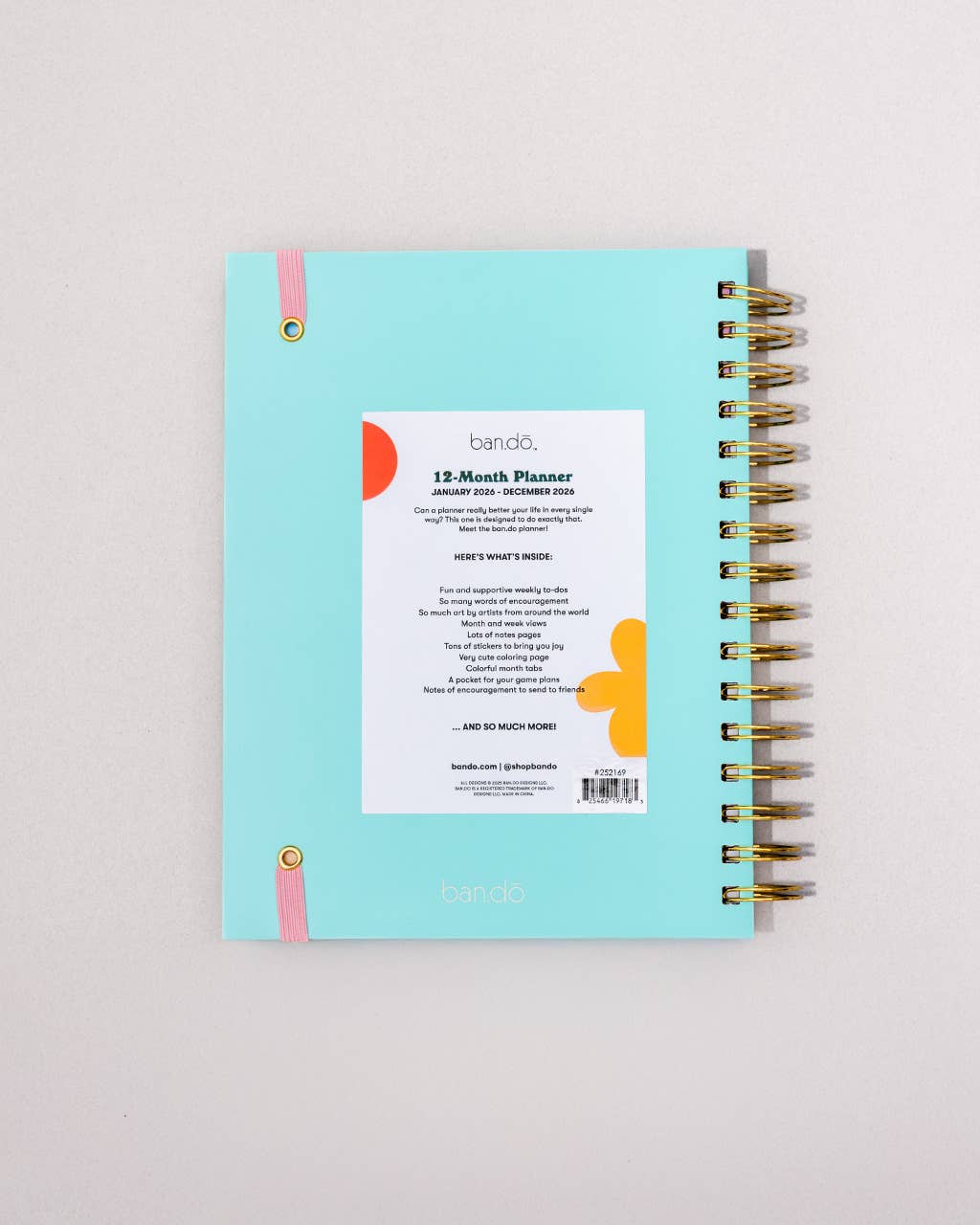 Ban.do 2026 Diary - Medium Planner, A Joy to Be Around