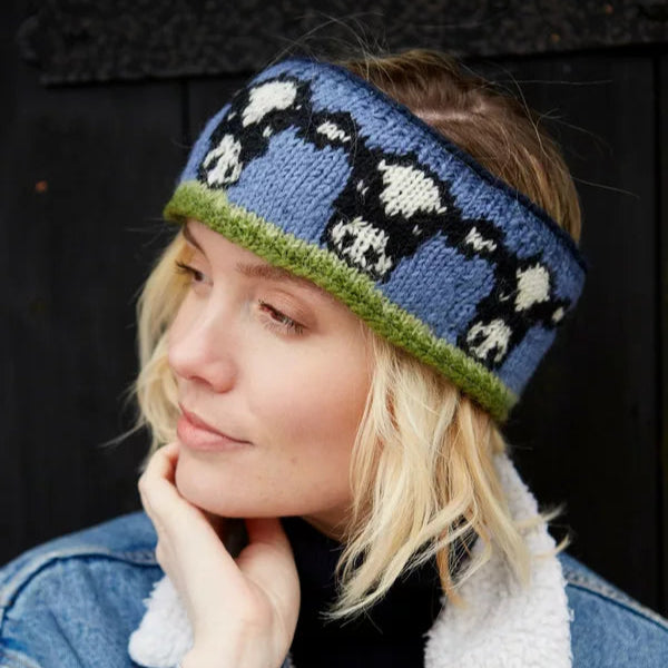 Pachamama Knitted Headband - Dairy Cow