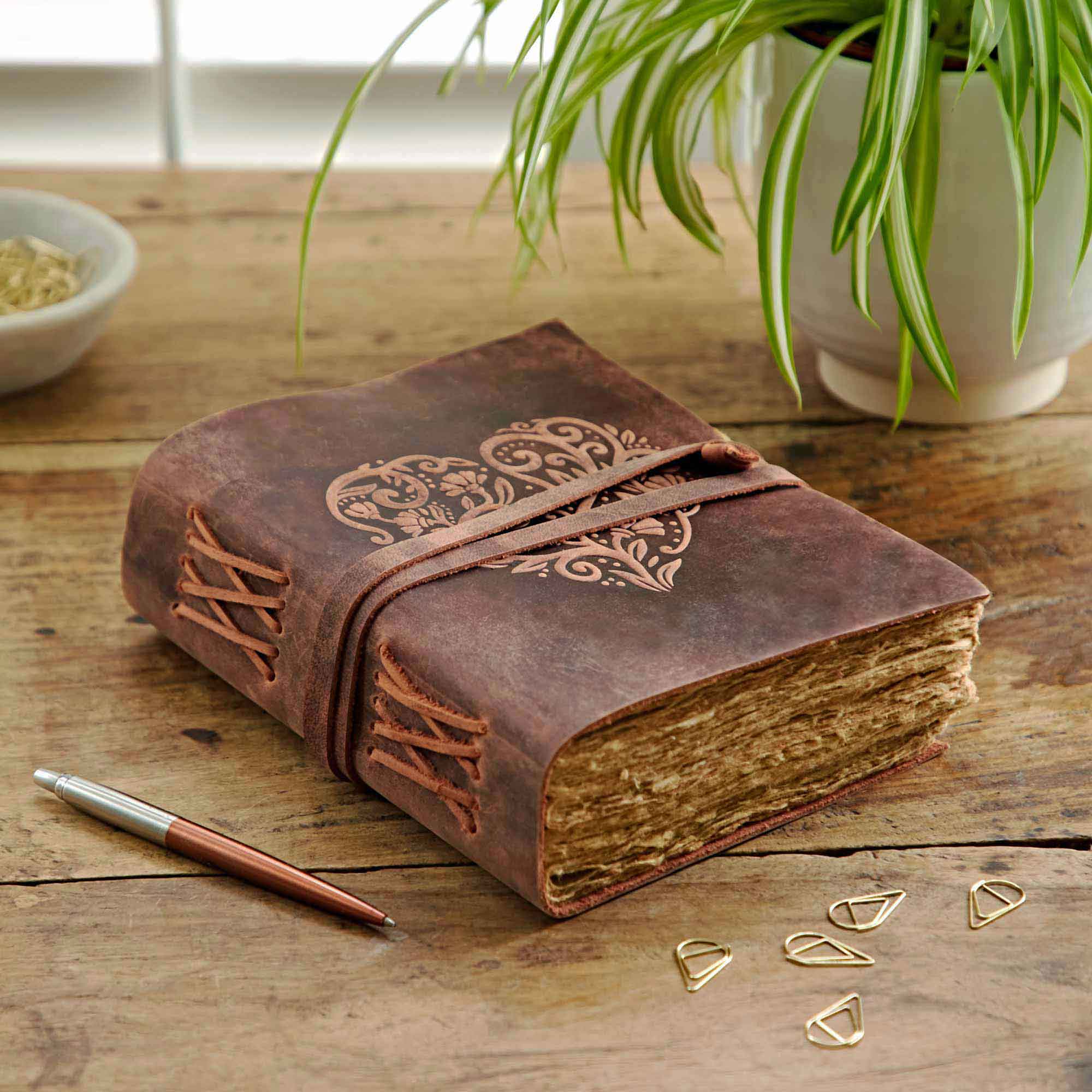 Paper High Journal - Buffalo Leather - Heart
