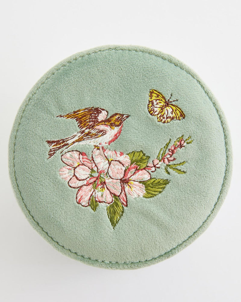 Fable Jewellery Box - Morning Song Bird Embroidered