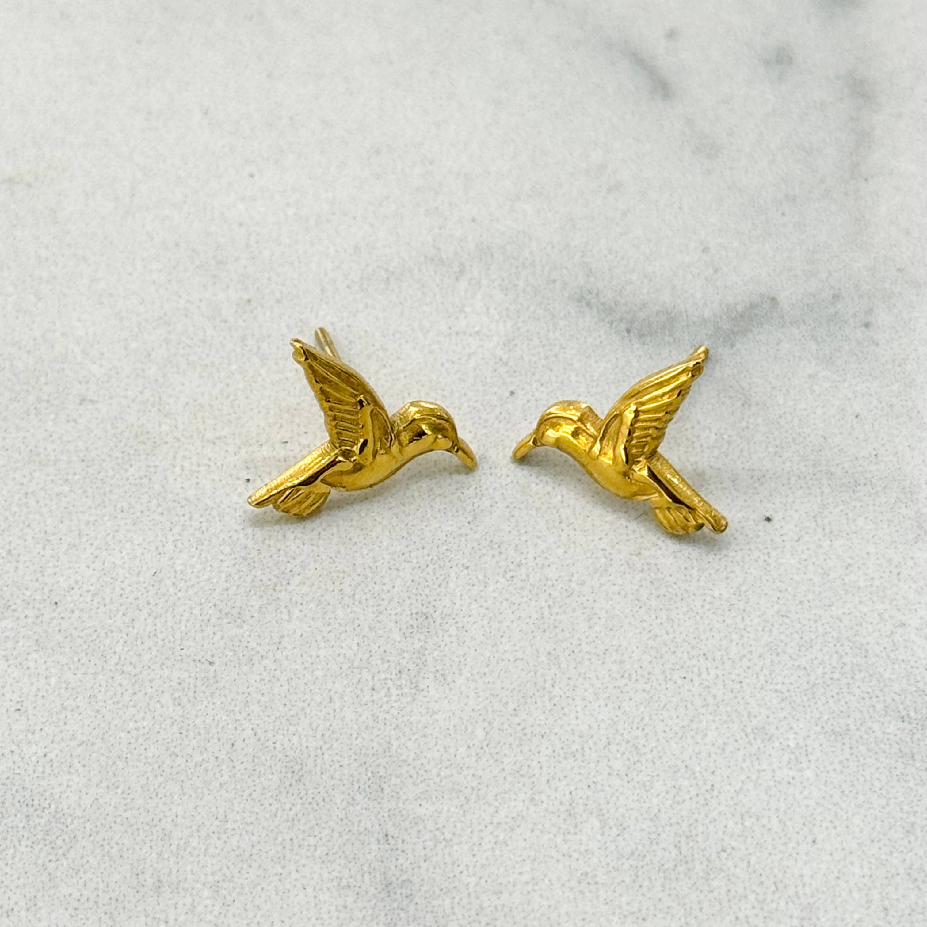 Cassette Barcelona Earrings - Hummingbird Studs