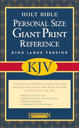 KJV - Personal Size Giant Print Reference Bible - Imitation Leather