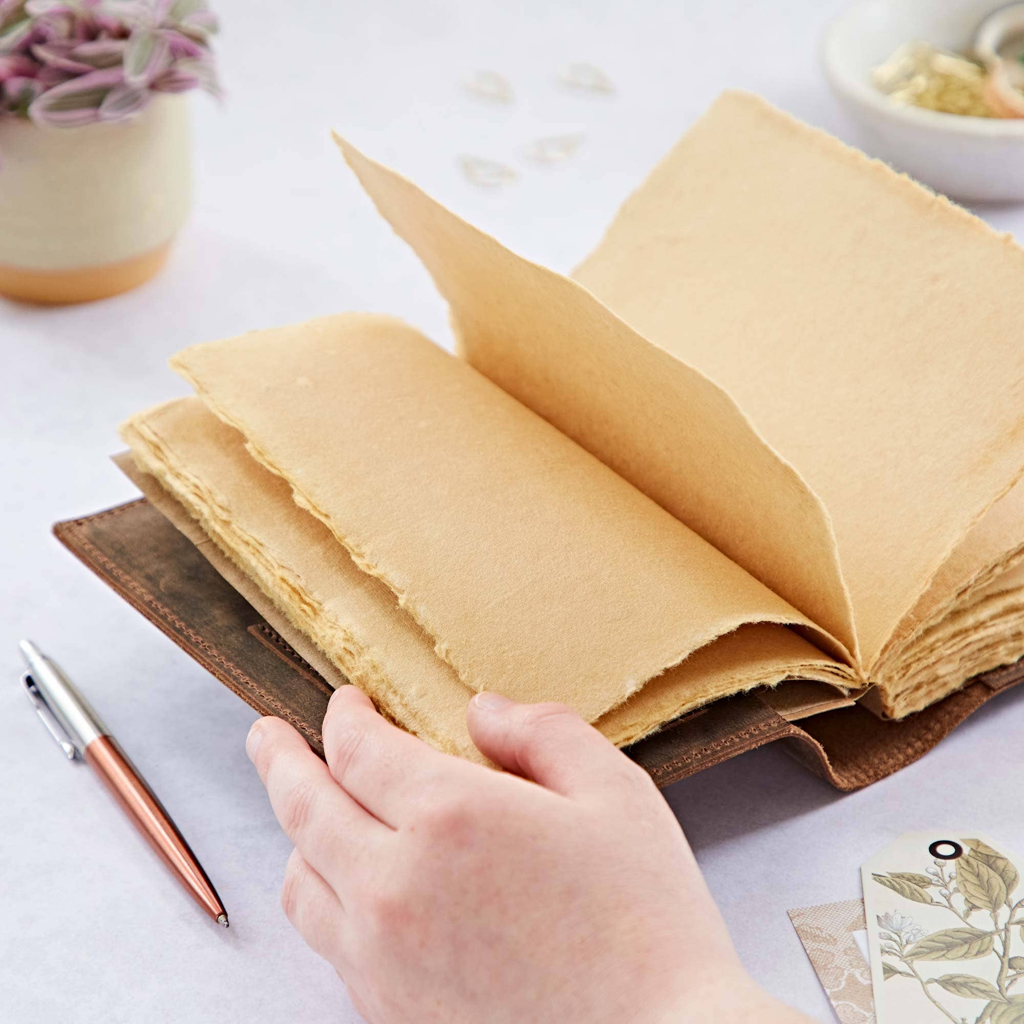 Paper High Journal - Buffalo Leather - Compass