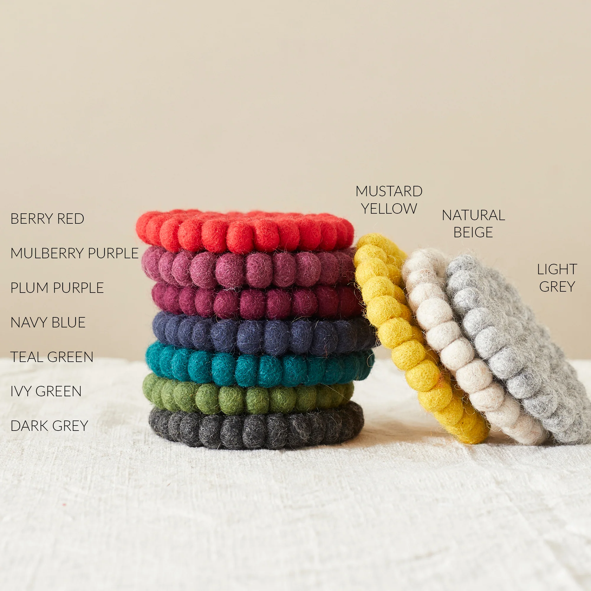 Aura Que -  ASIK Handmade Eco Felt Ball Coaster