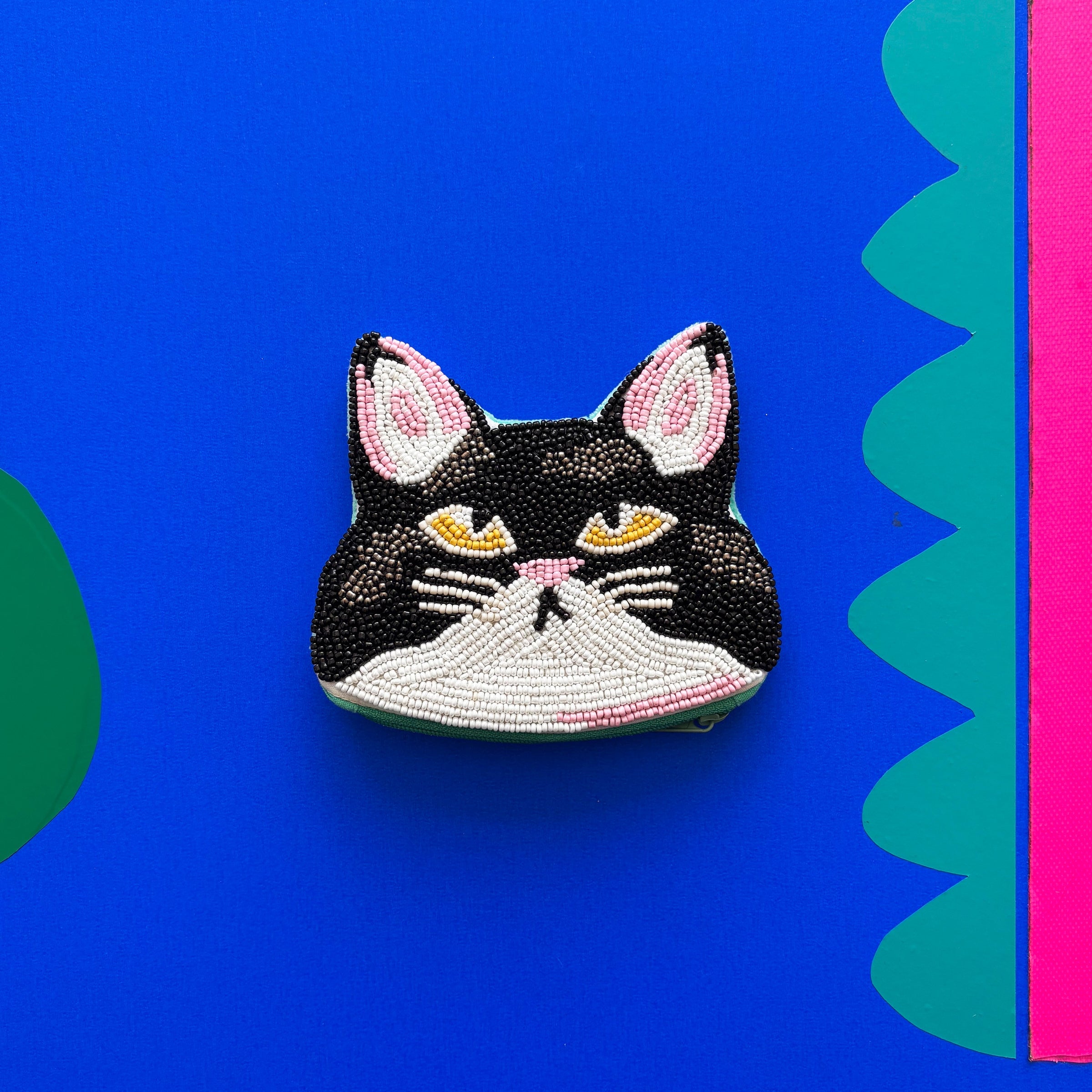 Disaster Designs Purse - Beaded Catnip Cat