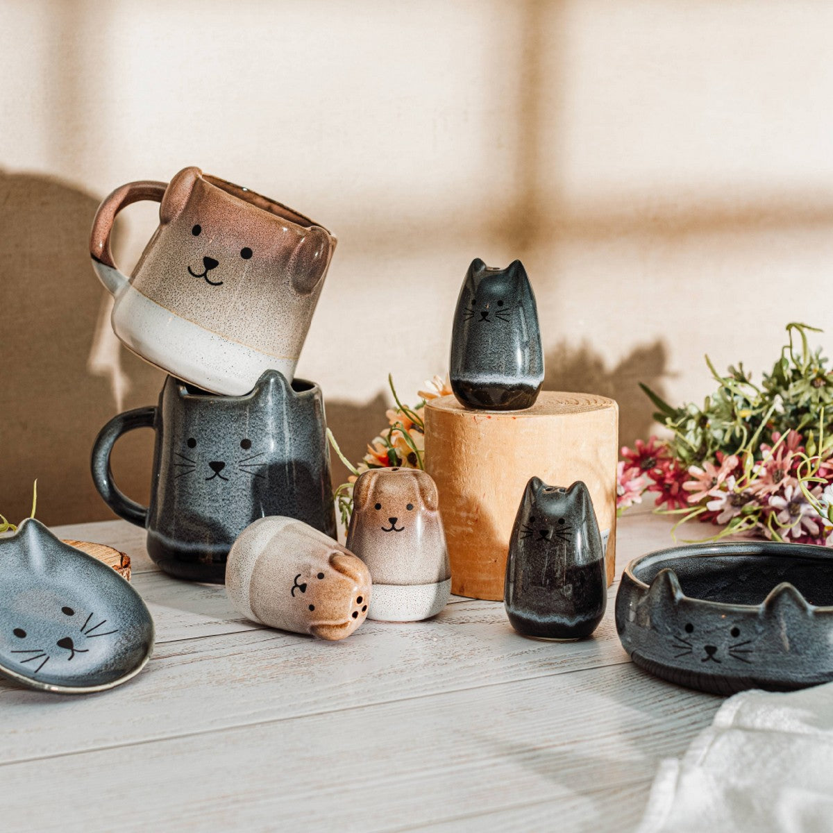 Sass & Belle Tea Bag Dish - Mojave Cat