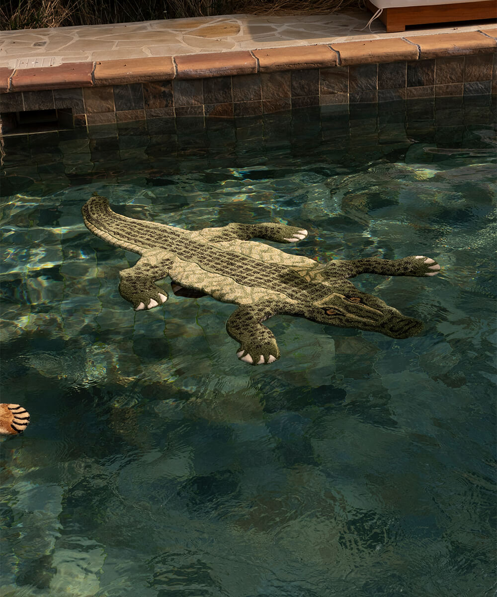 Doing Goods Rug - Coolio Crocodile