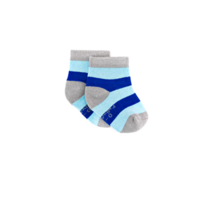 Polly & Andy Bamboo Childrens Socks - Blue Stripe