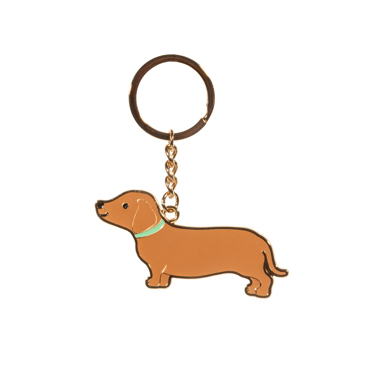 Sass & Belle Keyring - Enamel Sausage Dog