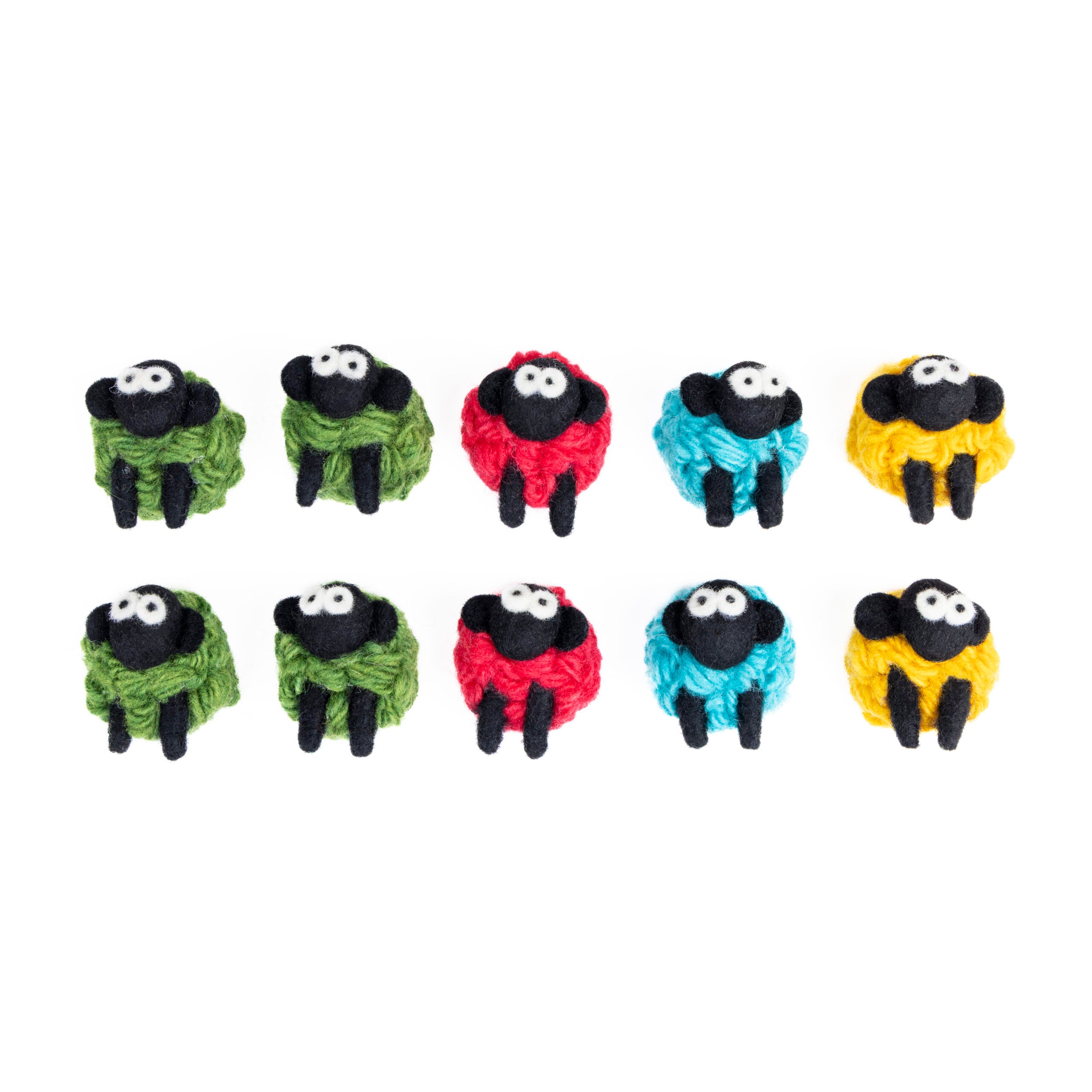 Erin Knitwear Magnet - Knitted Wool Colourful Sheep