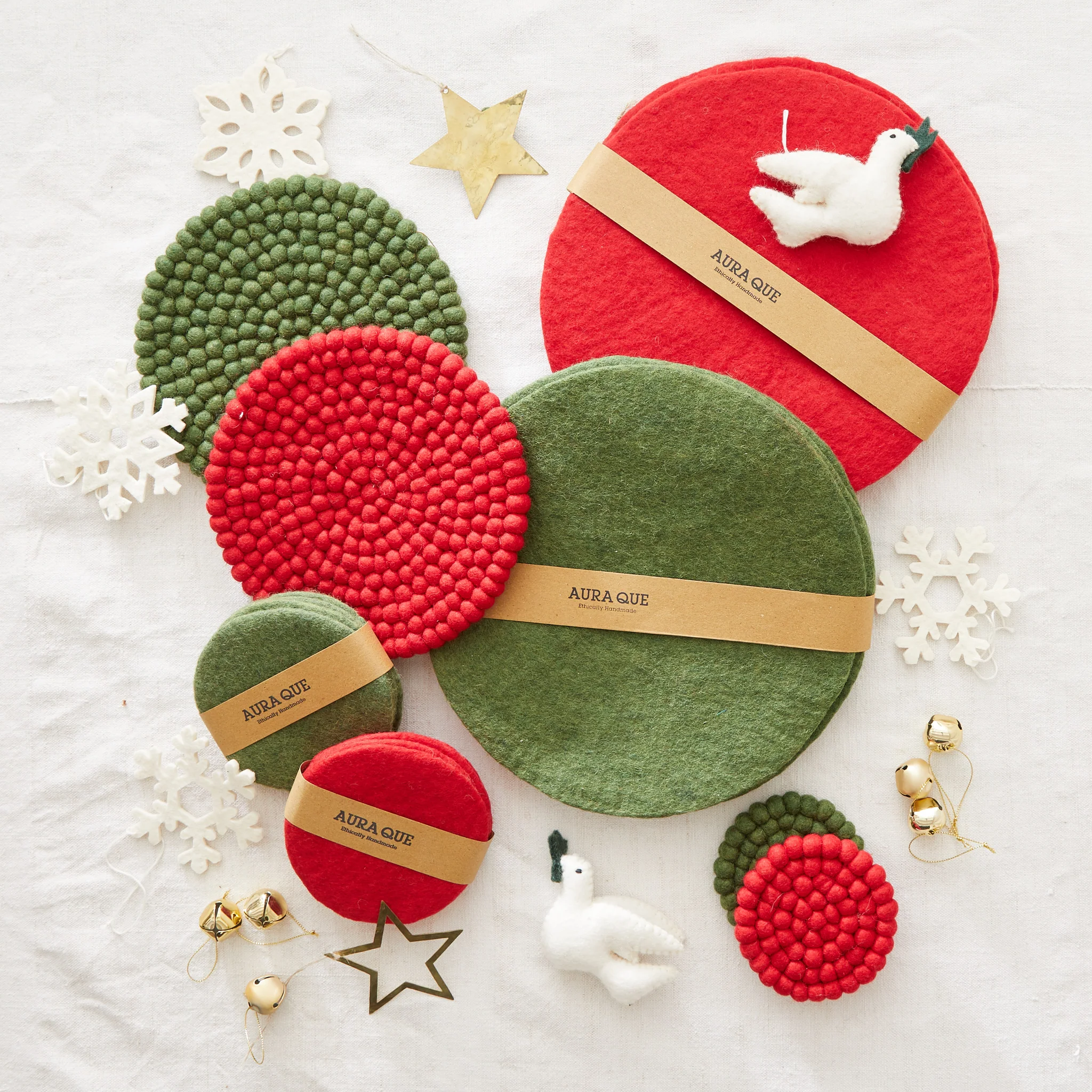 Aura Que -  ASIK Handmade Eco Felt Ball Coaster