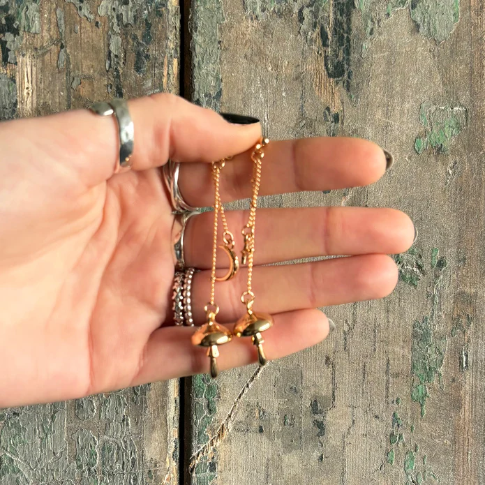 Disaster Designs Jewellery - Forage Gold Earrings