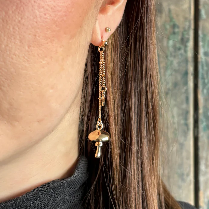 Disaster Designs Jewellery - Forage Gold Earrings