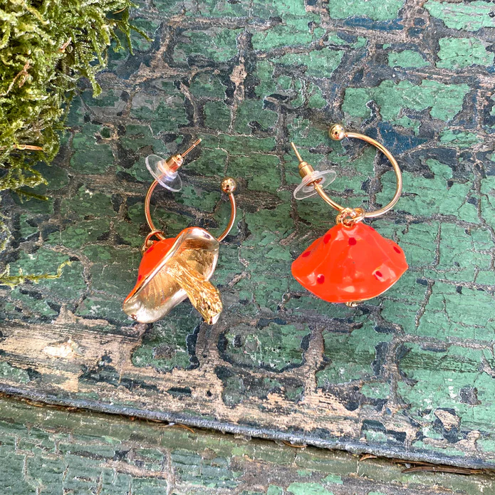 Disaster Designs Jewellery - Forage Red Earrings