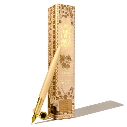 Ferris Wheel Press Brush Fountain Pen Special Edition - Majestic Maple (August 2023)