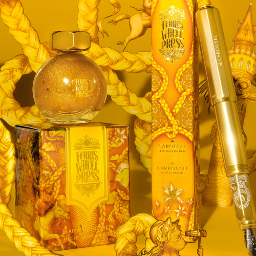 Ferris Wheel Press Fountain Pen Ink - FerriTales #21 Plaited Gold Tress (Dec 2023)