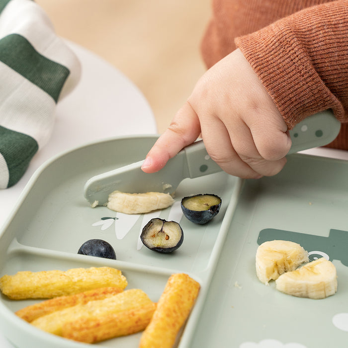 Done by Deer Eating - Cutlery Set - Happy Dots Green