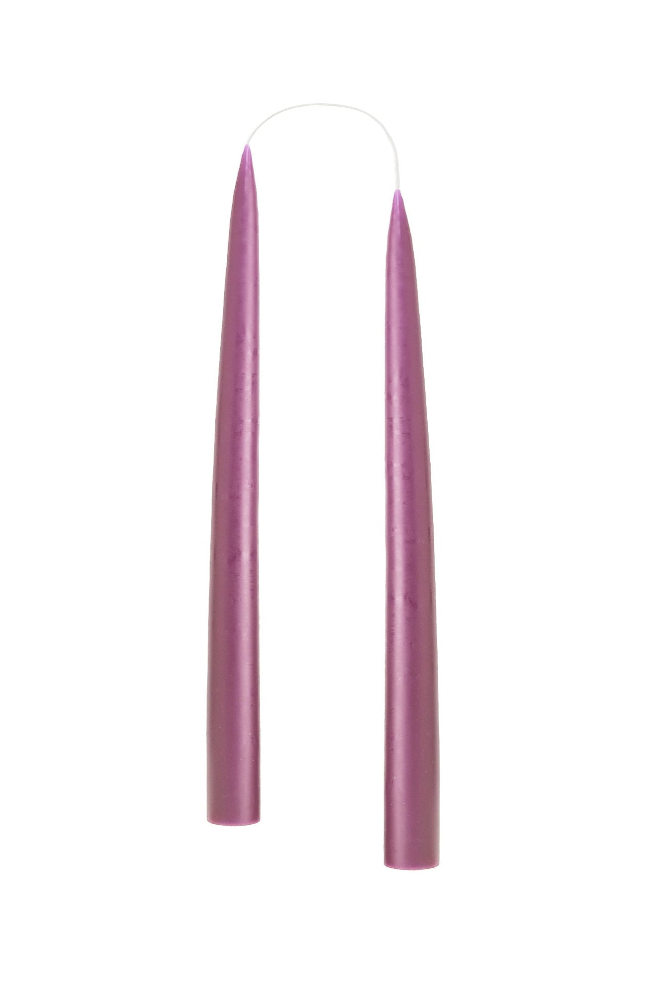 Hand Dipped and Dyed Dinner Candles - 20cm (Small) Pack of 2