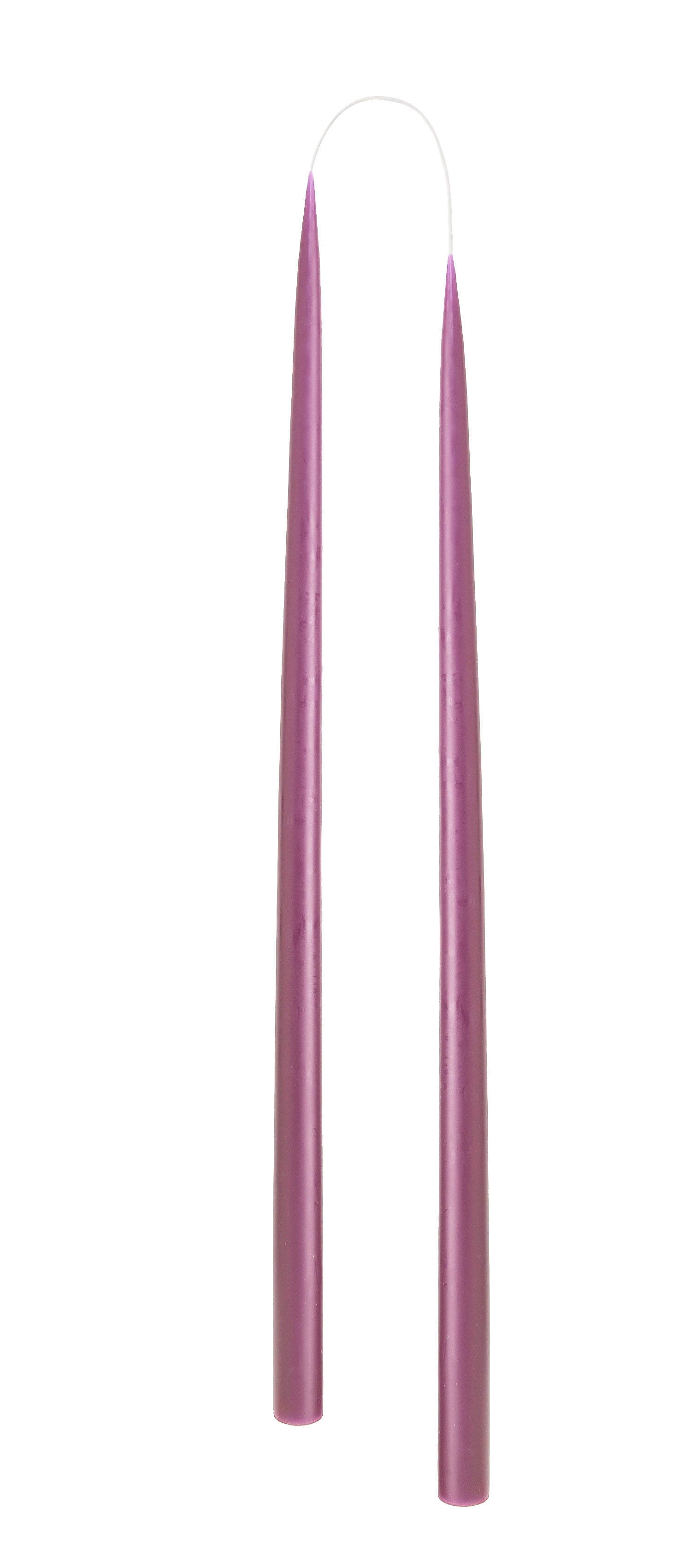 Hand Dipped and Dyed Dinner Candles - 45cm (V Tall) Pack of 2