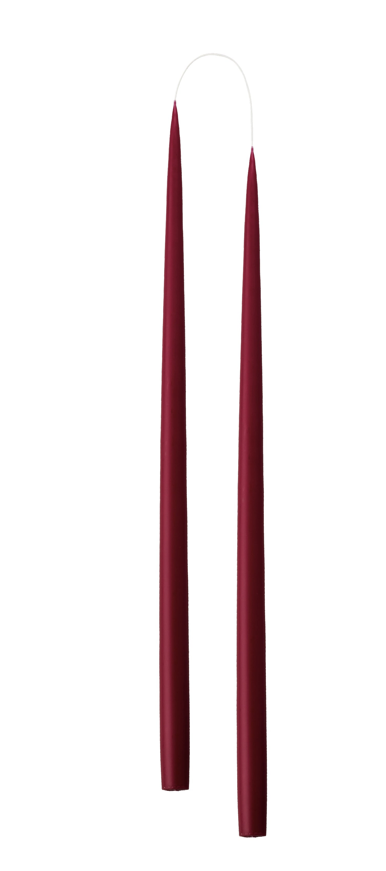 Hand Dipped and Dyed Dinner Candles - 60cm (Extra Tall) Pack of 2
